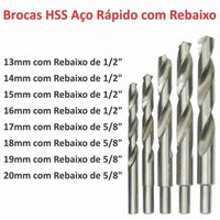 Broca de Aço Rápido Helicoidal Preço GRANJA VIANA - Broca Metal Duro